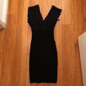 Black Bebe cocktail dress